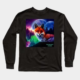 Fox in Magical slimgoody forest Long Sleeve T-Shirt